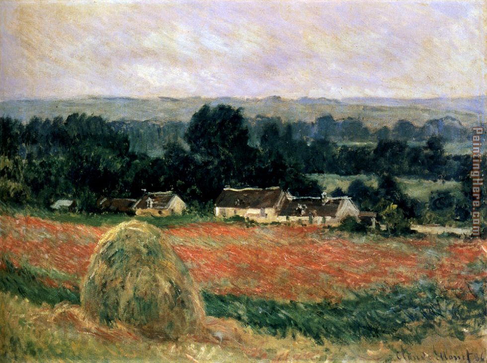 Haystack At Giverny painting - Claude Monet Haystack At Giverny art painting